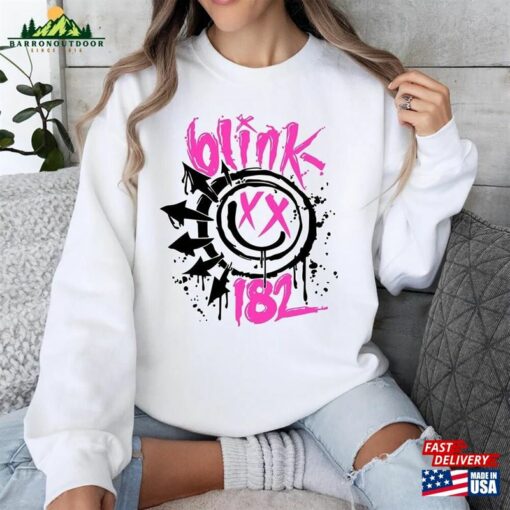 Blink 182 T-Shirt Smile Face Sweatshirt Retro Shirt