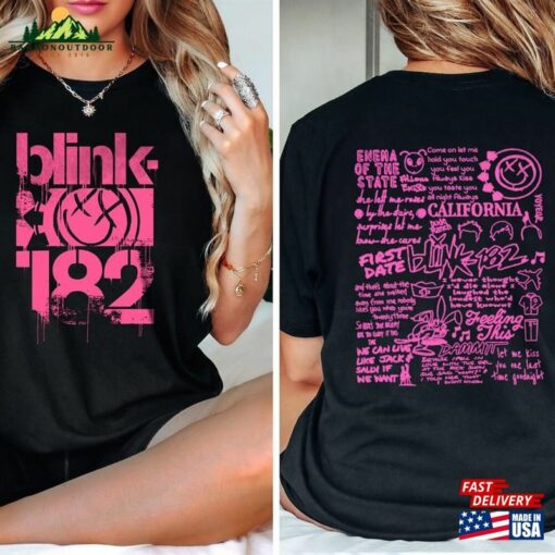 Blink 182 The World Tour 2023 2024 2 Sides Shirt Rock N Sweatshirt Hoodie