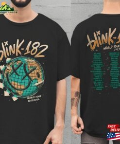 Blink 182 The World Tour 2023 2024 2Sides Shirt Rock N’roll T-Shirt Unisex Classic