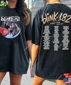 Blink 182 The World Tour 2023 2024 Shirt Rock N’roll T-Shirt Hoodie Unisex