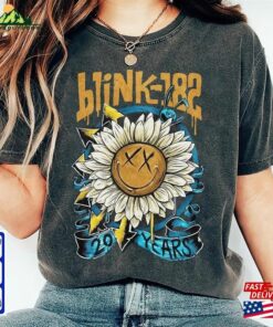 Blink 182 The World Tour 2023 T-Shirt Smile Rock Shirt Gift For Unisex Classic Blink 182 The World Tour 2023 T-Shirt Smile Rock Shirt Gift For Unisex Classic