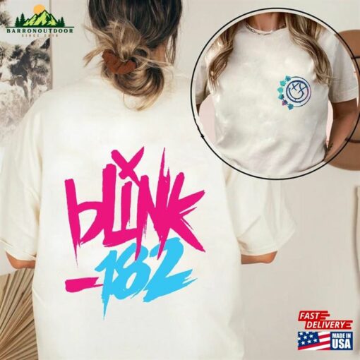 Blink 182 The World Tour Front And Back Shirt Rock N’roll T-Shirt Unisex Classic