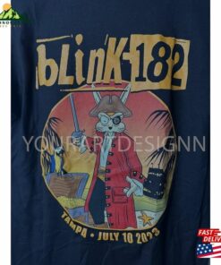 Blink 182 Tour Shirt Official Tampa Florida Show July 10 2023 The World 2024 Rock N Hoodie Unisex