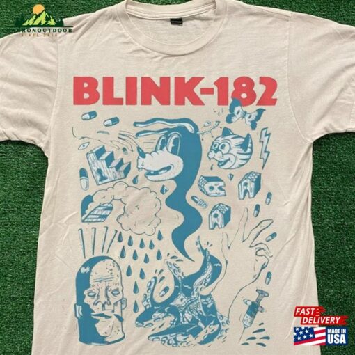 Blink Vintage 182 Shirt Retro Fans Lover Gift Music Tshirt Unisex T-Shirt