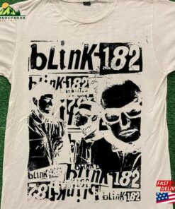 Blink Vintage 182 Tour Shirt 2023 World B182 Merch Retro Band Unisex T-Shirt