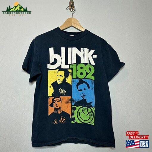 Blink182 T-Shirt Blink Smile 182 Shirt Vintage Unisex