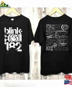 Blink182 The World Tour 2023 Shirt Blink Smile 182 Music Hoodie Sweatshirt