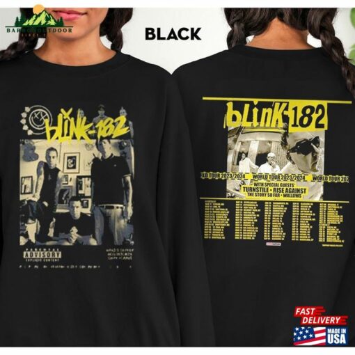 Bljnk 182 World Tour 2023 Shirt T-Shirt Unisex