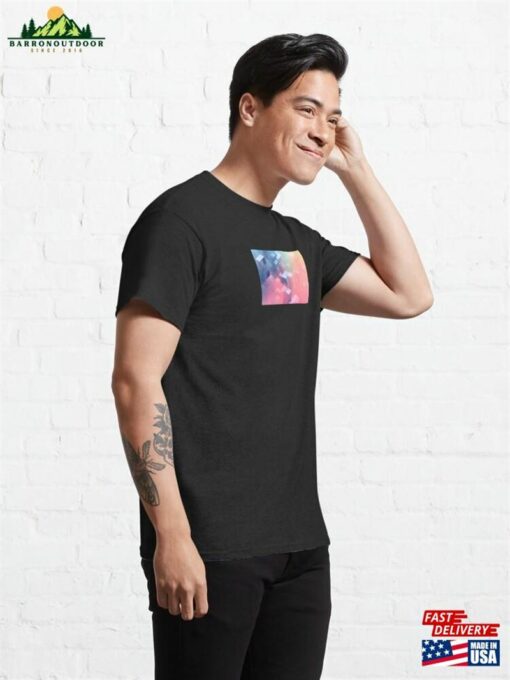 Blockchain Abstract Art Neon Blocks Classic T-Shirt Unisex