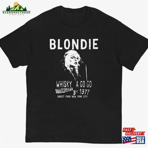 Blondie Debbie Harry Whisky A Go Concert Shirt Vintage Style Gig Poster Hoodie Sweatshirt