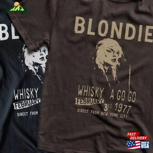 Blondie Debbie Harry Whisky A Go Concert Shirt Vintage Style Gig Poster Hoodie Unisex