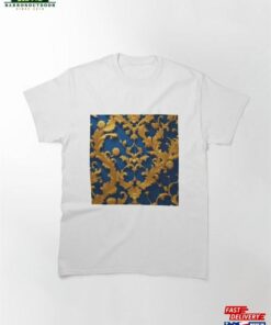 Blue Amp Gold Baroque Classic T-Shirt Hoodie Blue Amp Gold Baroque Classic T-Shirt Hoodie