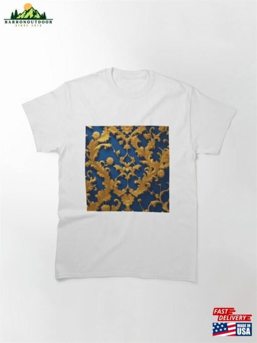 Blue Amp Gold Baroque Classic T-Shirt Hoodie