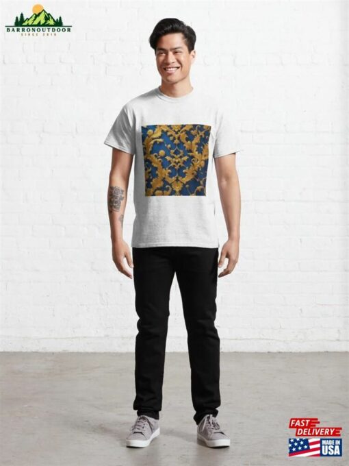 Blue Amp Gold Baroque Classic T-Shirt Hoodie