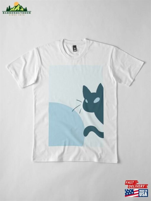 Blue Cat Shadow Premium T-Shirt Hoodie Classic