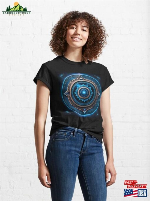 Blue Galaxy Tranquility Mandala Art Classic T-Shirt Hoodie