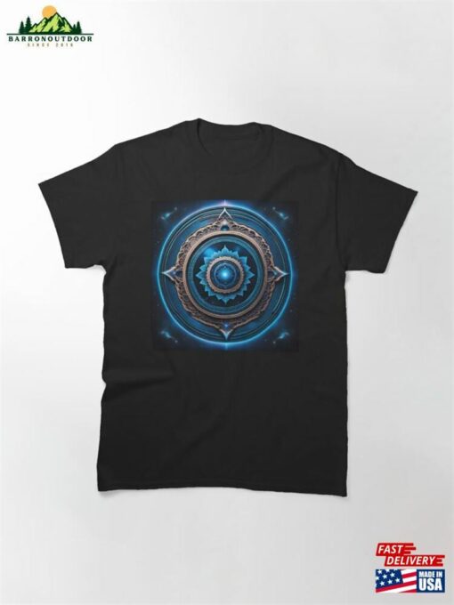 Blue Galaxy Tranquility Mandala Art Classic T-Shirt Hoodie