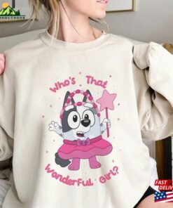 Blue Muffin Shirt Who’s That Wonderful Girl Bingo Dog Cartoon T-Shirt Classic