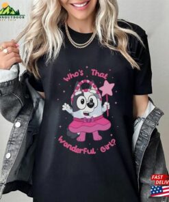 Blue Muffin Shirt Whos That Wonderful Girl Bingo Dog Cartoon T Shirt Classic 3
