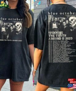 Blue October Double Side Shirt Spinning The Truth Around Tour 2023 Hoodie Unisex Blue October Double Side Shirt Spinning The Truth Around Tour 2023 Hoodie Unisex