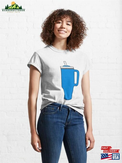 Blue Stanley Tumbler Cup Patterns Classic T-Shirt Unisex Hoodie