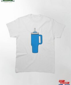 Blue Stanley Tumbler Cup Patterns Classic T-Shirt Unisex Hoodie