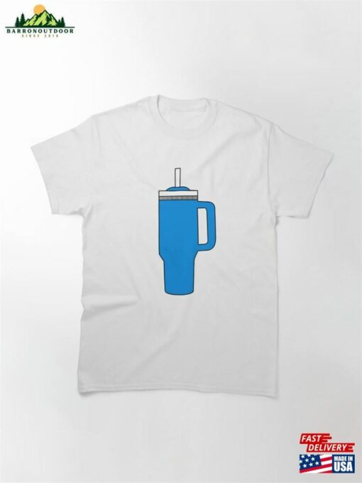 Blue Stanley Tumbler Cup Patterns Classic T-Shirt Unisex Hoodie