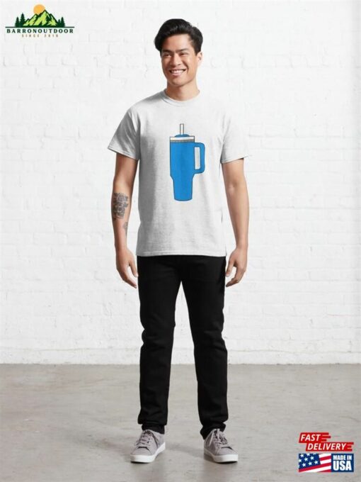 Blue Stanley Tumbler Cup Patterns Classic T-Shirt Unisex Hoodie