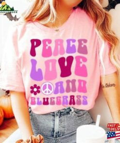 Bluegrass Shirt Peace Love Telluride Festival Unisex T-Shirt