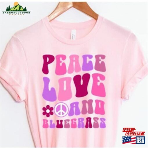 Bluegrass Shirt Peace Love Telluride Festival Unisex T-Shirt