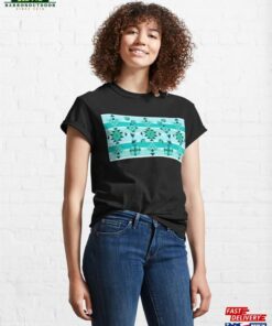 Blues Geometric Floral Classic T-Shirt Hoodie