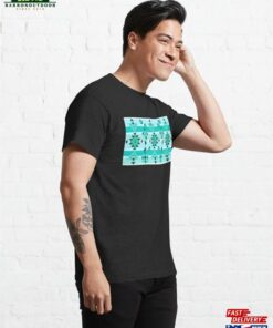 Blues Geometric Floral Classic T Shirt Hoodie 4