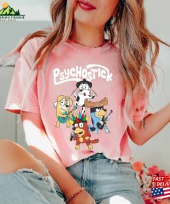 Bluey Band Shirt Psychostick Chloe T-Shirt Classic Bluey Band Shirt Psychostick Chloe T-Shirt Classic