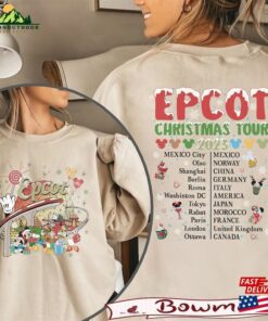 Bm® Disney Epcot Christmas Tour Two Sided Sweatshirt Comfort Colors Shirt Unisex T-Shirt 3 Bm(r) Disney Epcot Christmas Tour Two Sided Sweatshirt Comfort Colors Shirt Unisex T Shirt 4