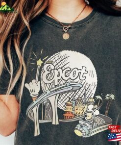 Bm® Vintage Disney Epcot Comfort Colors Shirt Sweatshirt Mickey And Friends Classic