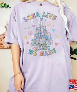 Bm® Vintage Long Live All The Magic We Made Comfort Color Shirt Disney Castle Balloons Mickey Ears Unisex T-Shirt Sweatshirt