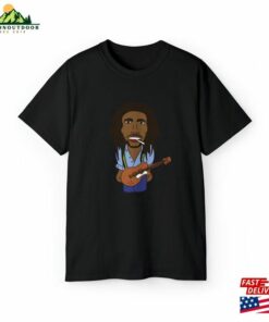 Bob Marley T-Shirt For Women Amp Men Graphic Art Print Black Tee Rastafarian Tribute Band Concert Shirt 70S Jamaican Reggae Music Lovers Gift Sweatshirt Classic