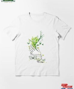 Boho Flower Power Green Nature Essential T-Shirt Classic
