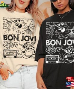 Bon Jovi Doodle Art Shirt Vintage Album Lyric Tattoo Sweatshirt Hoodie Tour 2023 Concert Da3005dt Unisex 1 Bon Jovi Doodle Art Shirt Vintage Album Lyric Tattoo Sweatshirt Hoodie Tour 2023 Concert Da3005dt Unisex 2