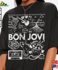 Bon Jovi Doodle Art Shirt Vintage Album Lyric Tattoo Sweatshirt Hoodie Tour 2023 Concert Da3005dt Unisex 2 Bon Jovi Doodle Art Shirt Vintage Album Lyric Tattoo Sweatshirt Hoodie Tour 2023 Concert Da3005dt Unisex 3