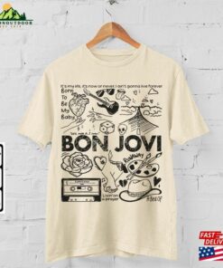 Bon Jovi Doodle Art Shirt Vintage Album Lyric Tattoo Sweatshirt Hoodie Tour 2023 Concert Da3005dt Unisex 3 Bon Jovi Doodle Art Shirt Vintage Album Lyric Tattoo Sweatshirt Hoodie Tour 2023 Concert Da3005dt Unisex 4