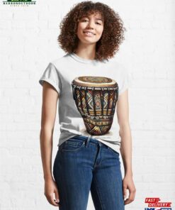 Bongo Drum With Vibrant African Tribal Pattern Classic T-Shirt Sweatshirt Hoodie Bongo Drum With Vibrant African Tribal Pattern Classic T-Shirt Sweatshirt Hoodie