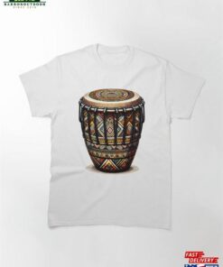 Bongo Drum With Vibrant African Tribal Pattern Classic T-Shirt Sweatshirt Hoodie