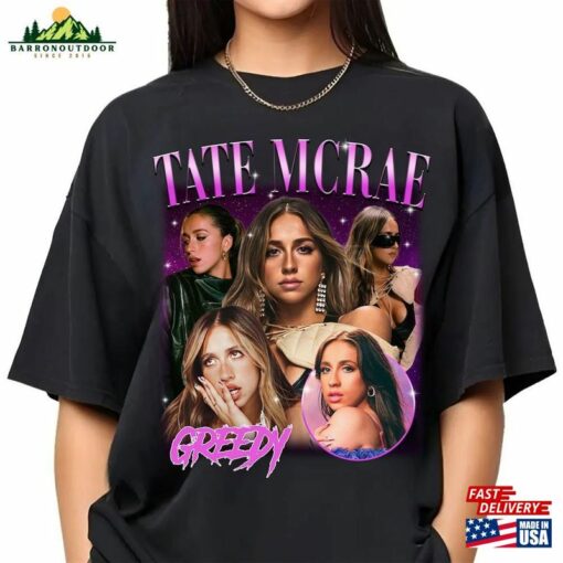 Bootleg Tate Mcrae 90S Vintage Shirt Tour 2024 Fan Gift T-Shirt Hoodie