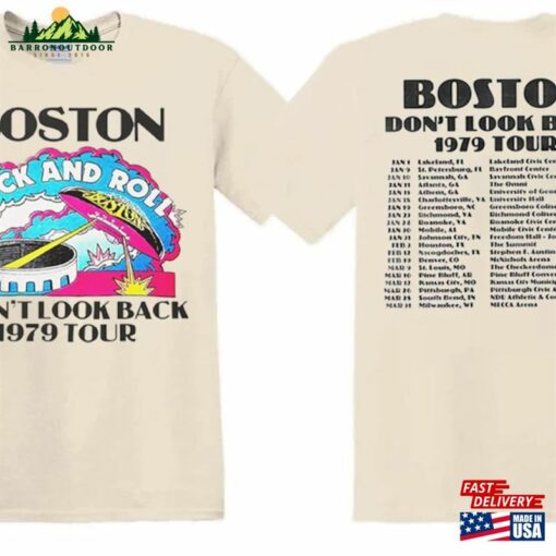 Boston Rock Band Don’t Look Back 1979 Tour Unisex T-Shirt Hoodie