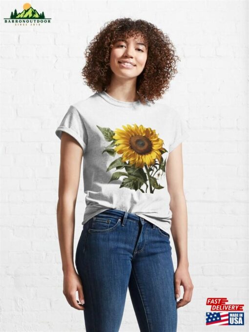 Botanical Art Sunflower Classic T-Shirt Sweatshirt Unisex