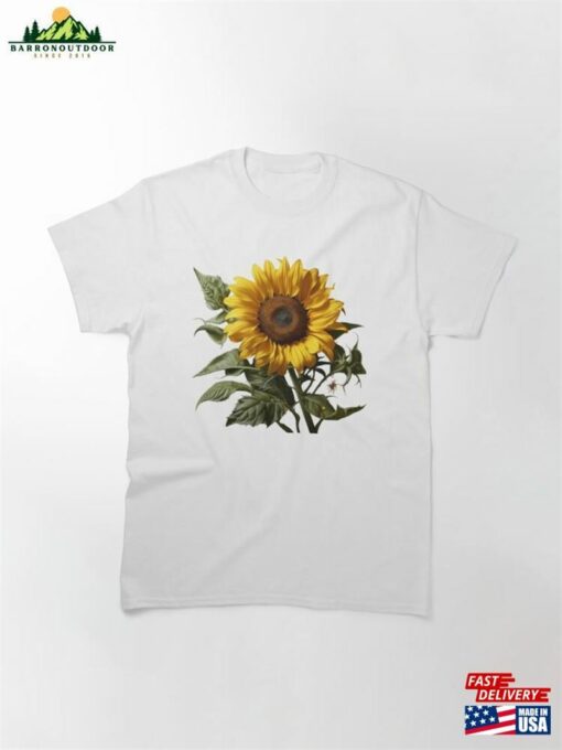 Botanical Art Sunflower Classic T-Shirt Sweatshirt Unisex