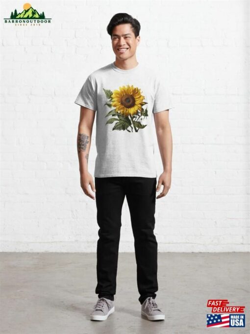 Botanical Art Sunflower Classic T-Shirt Sweatshirt Unisex