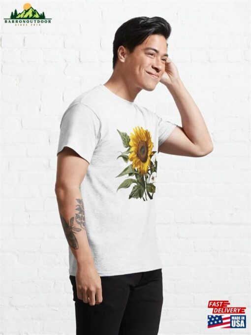 Botanical Art Sunflower Classic T-Shirt Sweatshirt Unisex