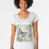 Botanical Grace Butterflies And Lilacs Premium Scoop T-Shirt Classic Sweatshirt